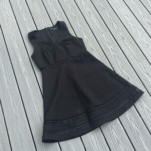 Black A-Line Sleeveless Dress